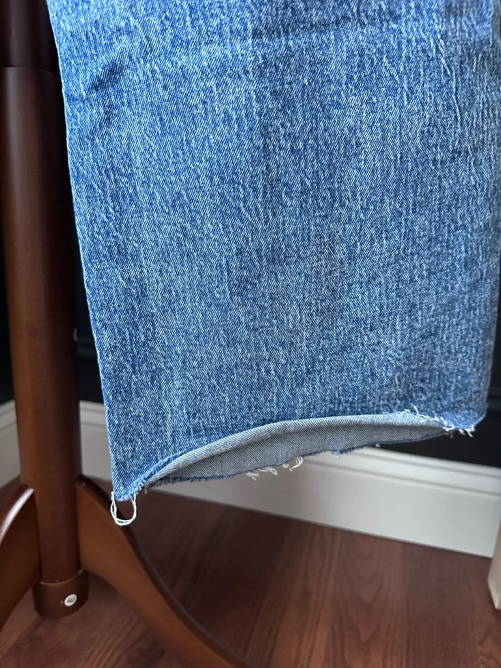 KENSIE JEANS The Carla High-Rise Wide Leg Blue Jeans with Braided Belt -0/25 - Picture 5 of 9